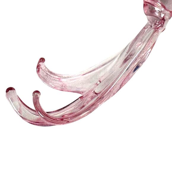 Dillard's Trimmings Pink Iridescent Clear Glass Bird Christmas Ornaments-Pair - Picture 8 of 11